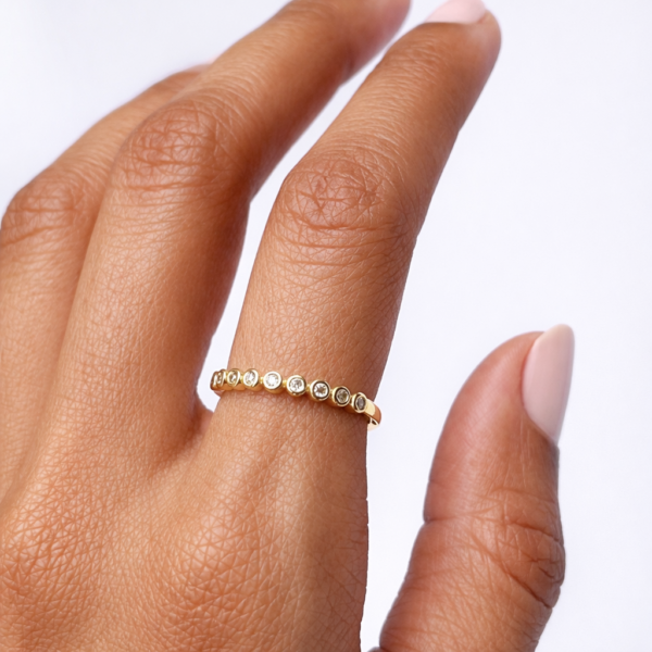 Anillo Delgado Crystal