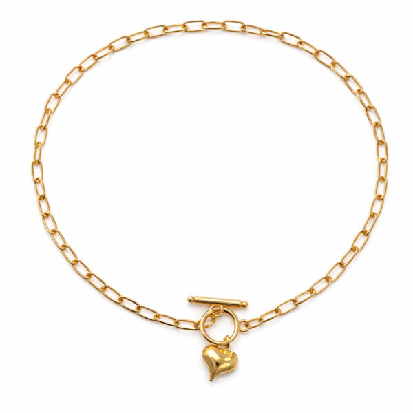 Collar corazón Atravesado Moiras