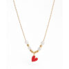 Collar Corazón Perlas