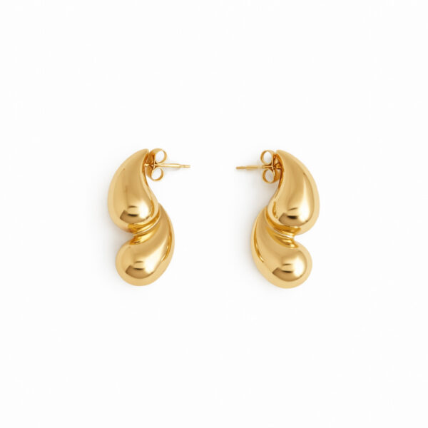 Aretes Topo Doble Gota Moiras